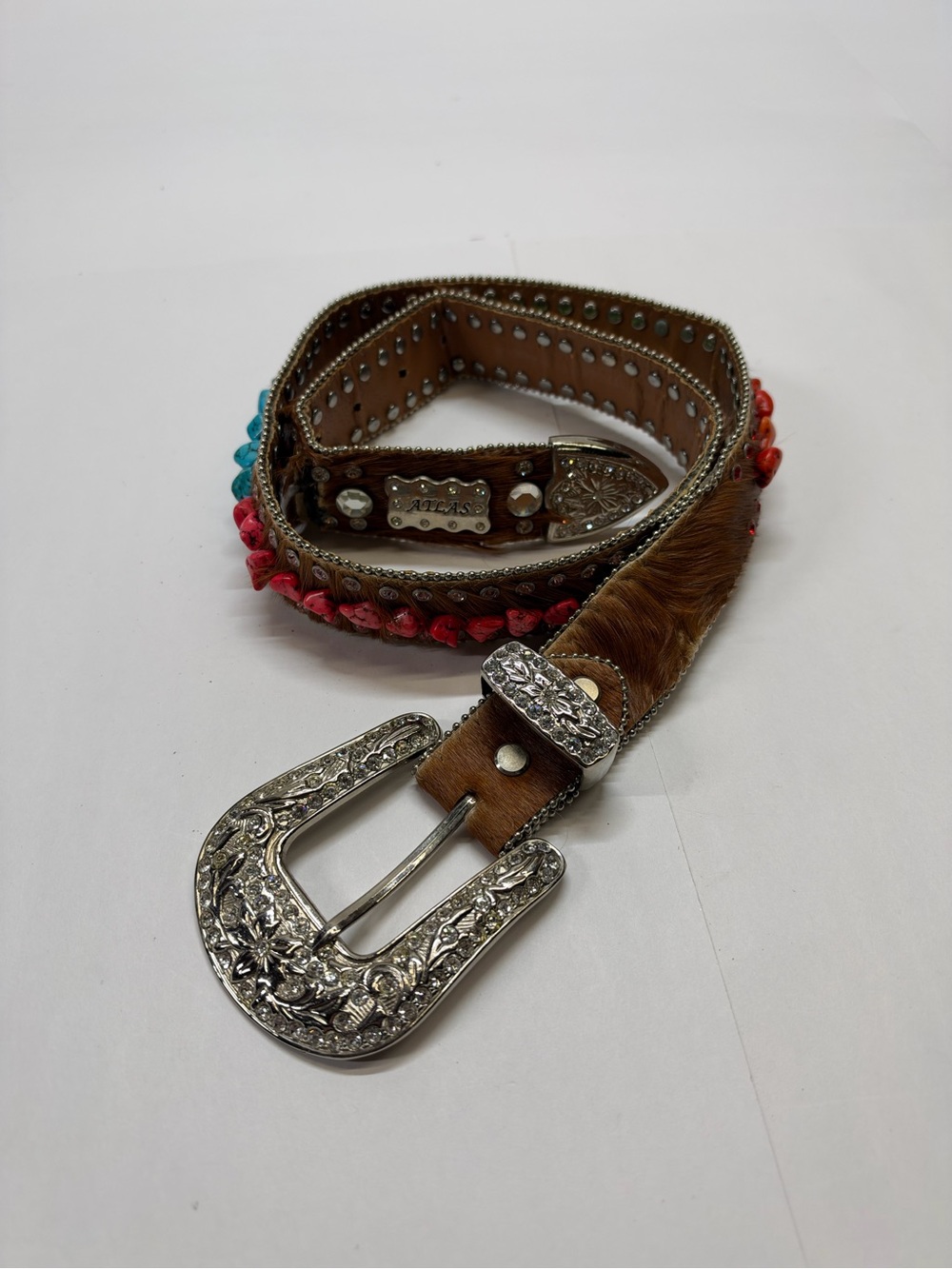 Western Belt with Colorful Accents